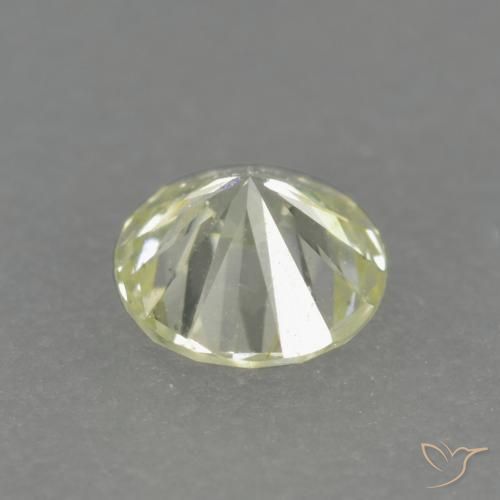Diamante amarelo natural 0,15ct, corte redondo, VS