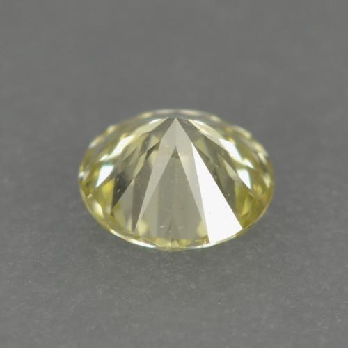 Diamante Limão amarelo Natural 0.15ct, Corte Redondo, VVS-VS