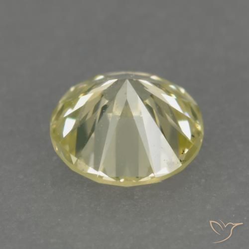 Diamante Limão amarelo Natural 0.22ct, Redondo, VS