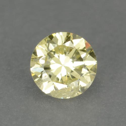 Diamante amarelo natural 0,15ct, corte redondo, VS-SI