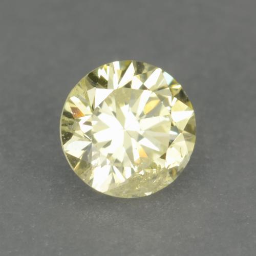 Diamante amarelo natural 0,15ct, corte redondo, VS-SI