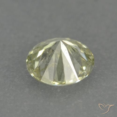 Diamante Limão amarelo Natural 0.17ct, Redondo, VS-SI