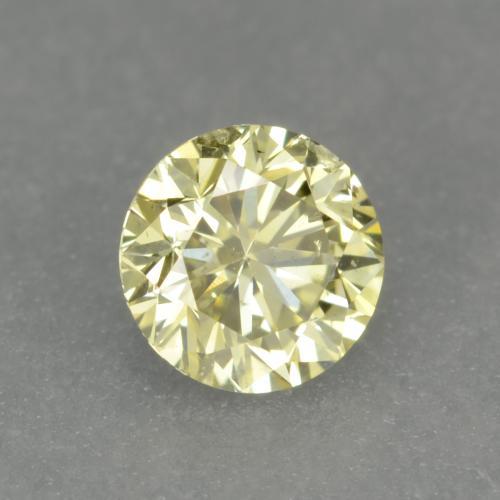 Diamante amarelo natural 0,18ct, corte redondo, VS-SI