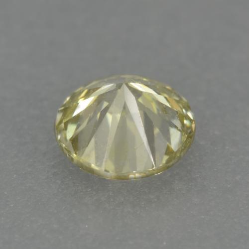 Diamante amarelo natural 0,18ct, corte redondo, VS-SI
