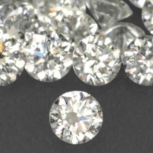 Diamante branco quente Natural 0.02ct, Redondo, VS-SI
