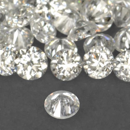Pedras preciosas de diamante branco natural de 0,19 ct, corte redondo, VS-SI