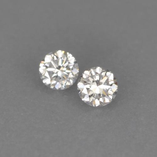 Pedras preciosas de Diamante branco quente natural de 0.03 ct, Corte Redondo, VVS-VS