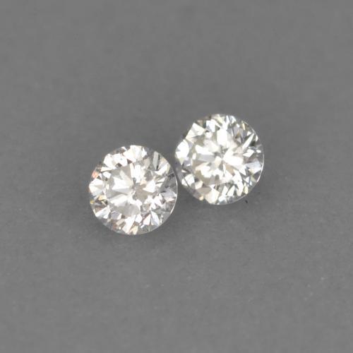 Pedras preciosas de Diamante branco quente natural de 0.03 ct, Corte Redondo, VVS-VS