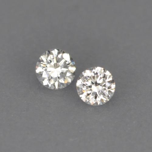 Pedras preciosas de Diamante branco quente natural de 0.04 ct, Corte Redondo, VVS-VS