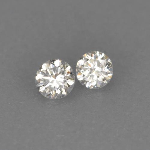 Pedras preciosas de Diamante branco quente natural de 0.04 ct, Corte Redondo, VVS-VS