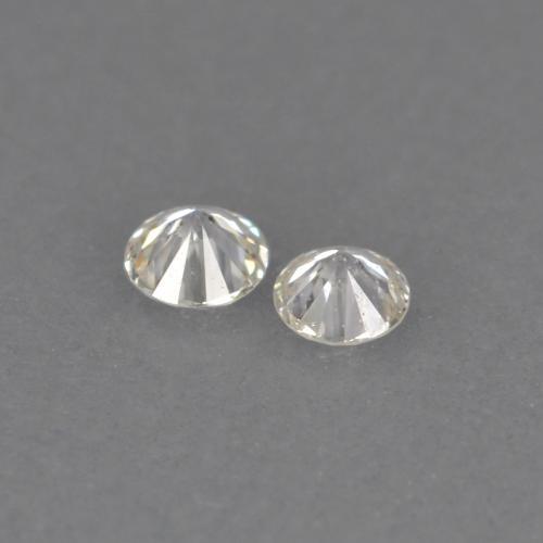 Pedras preciosas de Diamante branco quente natural de 0.04 ct, Corte Redondo, VVS-VS
