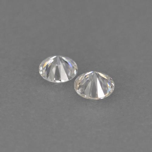 Pedras preciosas de Diamante branco quente natural de 0.03 ct, Corte Redondo, VVS-VS