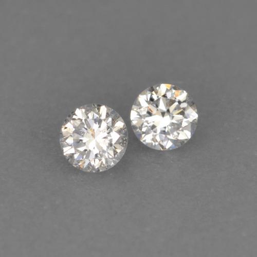 Pedras preciosas de diamante branco natural de 0,02 ct, corte redondo, VVS-VS
