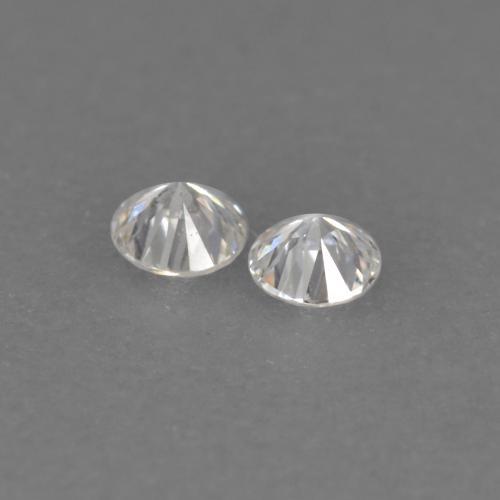 Pedras preciosas de diamante branco natural de 0,02 ct, corte redondo, VVS-VS