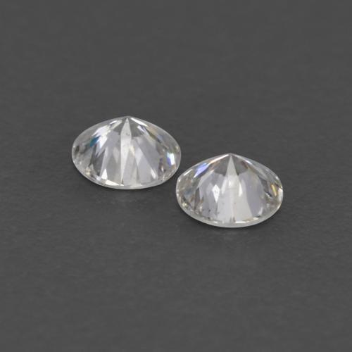 Pedras preciosas de diamante branco natural de 0,02 ct, corte redondo, VS