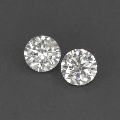 Pedras preciosas de diamante branco natural de 0,03 ct, corte redondo, VVS-VS