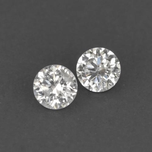 Pedras preciosas de diamante branco natural de 0,03 ct, corte redondo, VVS-VS