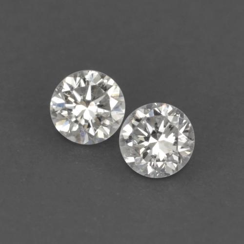 Pedras preciosas de diamante branco natural de 0,02 ct, corte redondo, VVS-VS