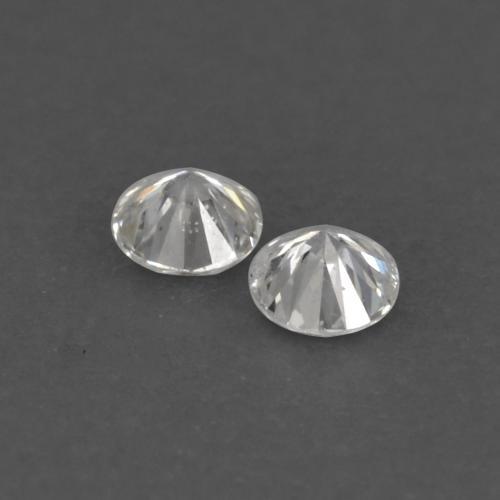 Pedras preciosas de diamante branco natural de 0,02 ct, corte redondo, VVS-VS