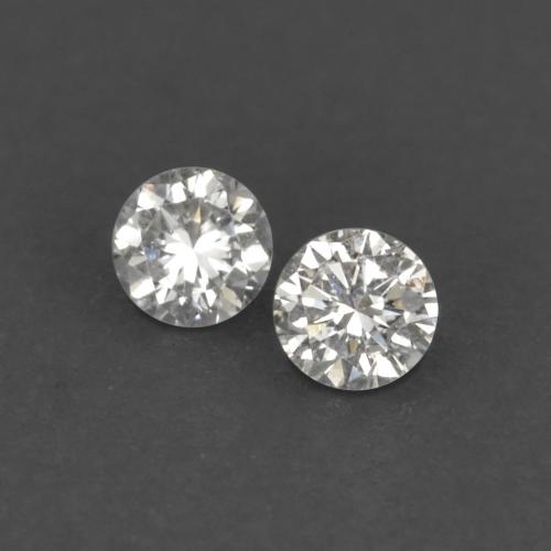 Pedras preciosas de Diamante branco quente natural de 0.03 ct, Corte Redondo, VVS-VS