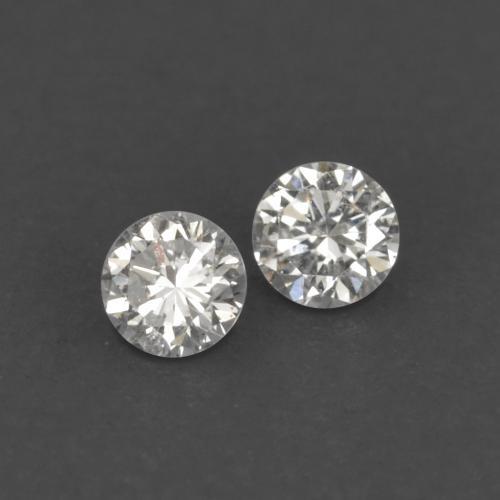 Pedras preciosas de Diamante branco quente natural de 0.03 ct, Corte Redondo, VVS-VS