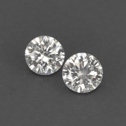 Pedras preciosas de diamante branco natural de 0,04 ct, corte redondo, VVS-VS