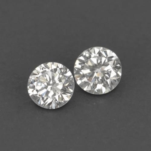 Pedras preciosas de diamante branco natural de 0,04 ct, corte redondo, VVS-VS