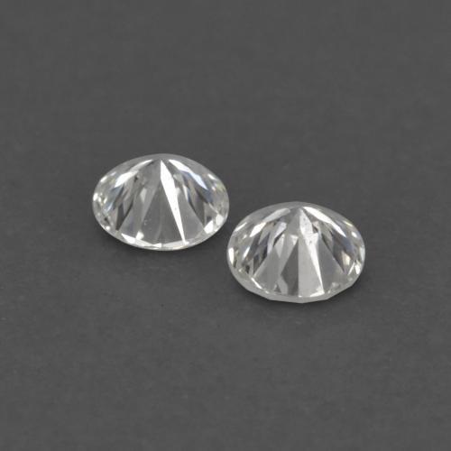 Pedras preciosas de diamante branco natural de 0,04 ct, corte redondo, VVS-VS
