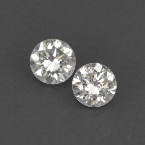 Pedras preciosas de diamante branco natural de 0,03 ct, corte redondo, VVS-VS