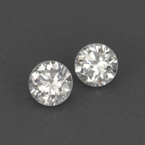 Pedras preciosas de diamante branco natural de 0,03 ct, corte redondo, VVS-VS