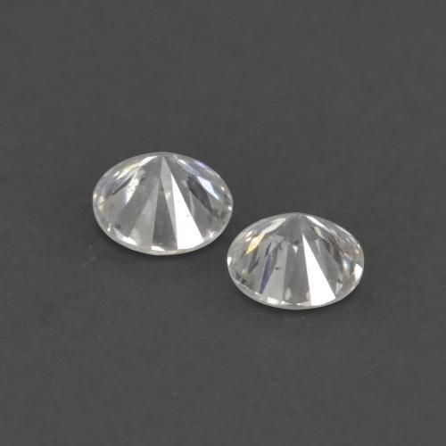 Pedras preciosas de diamante branco natural de 0,03 ct, corte redondo, VVS-VS