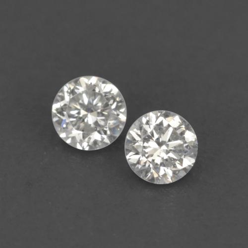 Pedras preciosas de Diamante branco quente natural de 0.02 ct, Corte Redondo, VVS-VS
