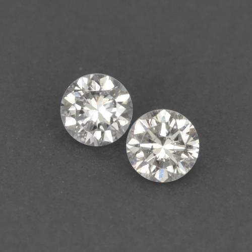 Pedras preciosas de diamante branco natural de 0,03 ct, corte redondo, VVS-VS