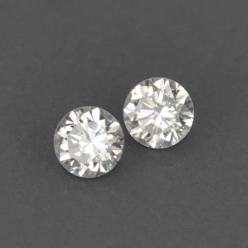 Pedras preciosas de diamante branco natural de 0,03 ct, corte redondo, VVS-VS