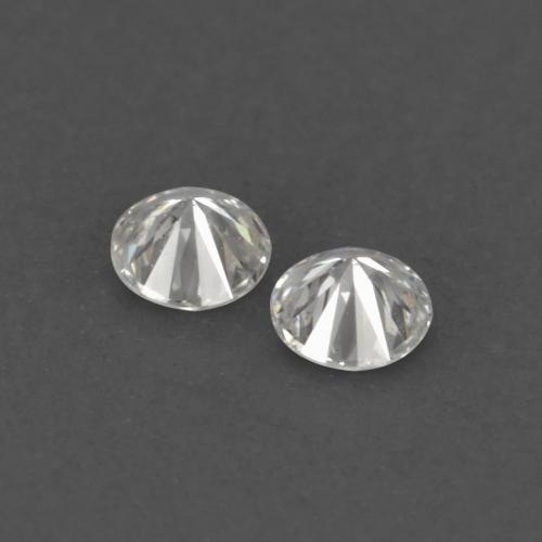 Pedras preciosas de diamante branco natural de 0,03 ct, corte redondo, VVS-VS