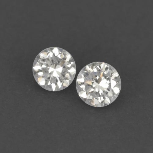 Pedras preciosas de diamante branco natural de 0,04 ct, corte redondo, VVS-VS