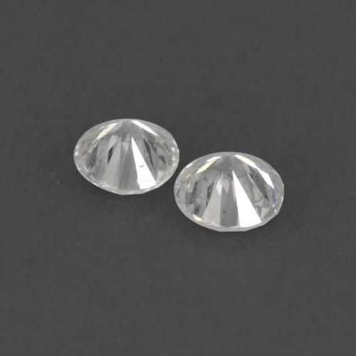 Pedras preciosas de diamante branco natural de 0,04 ct, corte redondo, VVS-VS