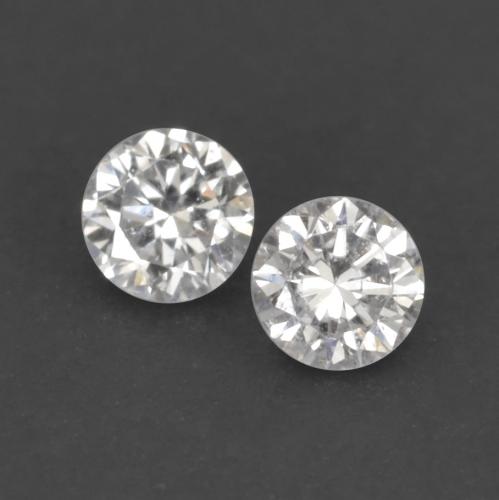 Pedras preciosas de diamante branco natural de 0,03 ct, corte redondo, VVS-VS