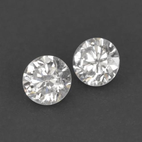 Pedras preciosas de diamante branco natural de 0,03 ct, corte redondo, VVS-VS