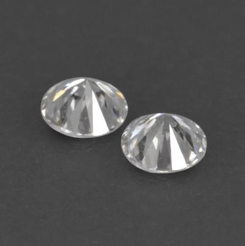 Pedras preciosas de diamante branco natural de 0,03 ct, corte redondo, VVS-VS