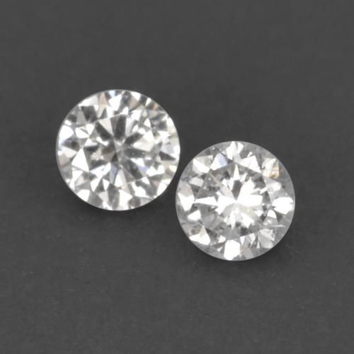 Pedras preciosas de diamante branco natural de 0,02 ct, corte redondo, VVS-VS