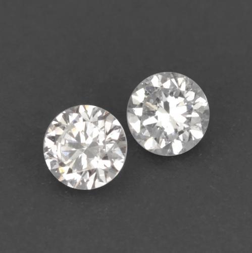 Pedras preciosas de diamante branco natural de 0,02 ct, corte redondo, VVS-VS