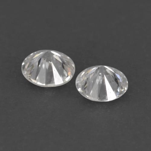 Pedras preciosas de diamante branco natural de 0,02 ct, corte redondo, VVS-VS