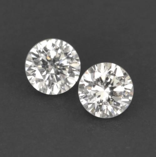 Pedras preciosas de diamante branco natural de 0,04 ct, corte redondo, VVS-VS