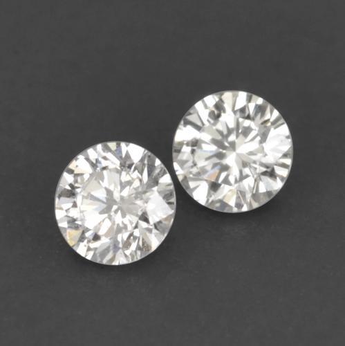 Pedras preciosas de diamante branco natural de 0,04 ct, corte redondo, VVS-VS