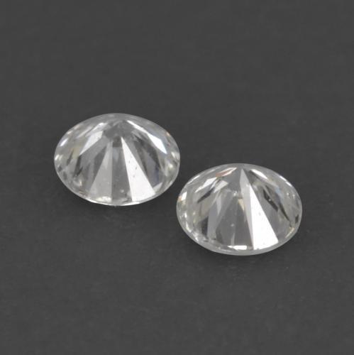 Pedras preciosas de diamante branco natural de 0,04 ct, corte redondo, VVS-VS