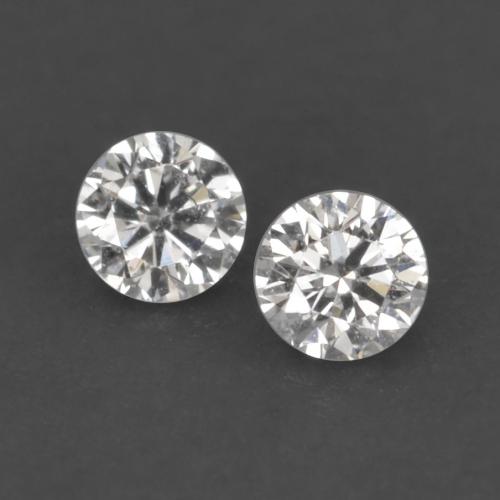 Pedras preciosas de diamante branco natural de 0,04 ct, corte redondo, VVS-VS