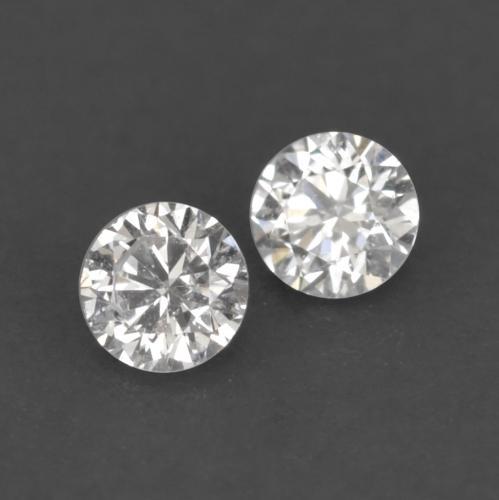 Pedras preciosas de diamante branco natural de 0,04 ct, corte redondo, VVS-VS