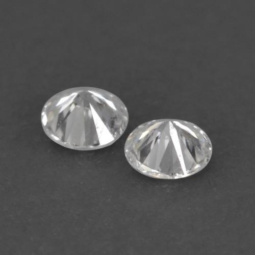 Pedras preciosas de diamante branco natural de 0,04 ct, corte redondo, VVS-VS