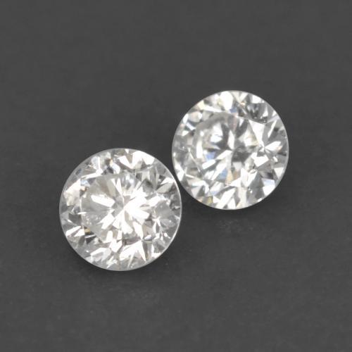 Pedras preciosas de diamante branco natural de 0,03 ct, corte redondo, VVS-VS